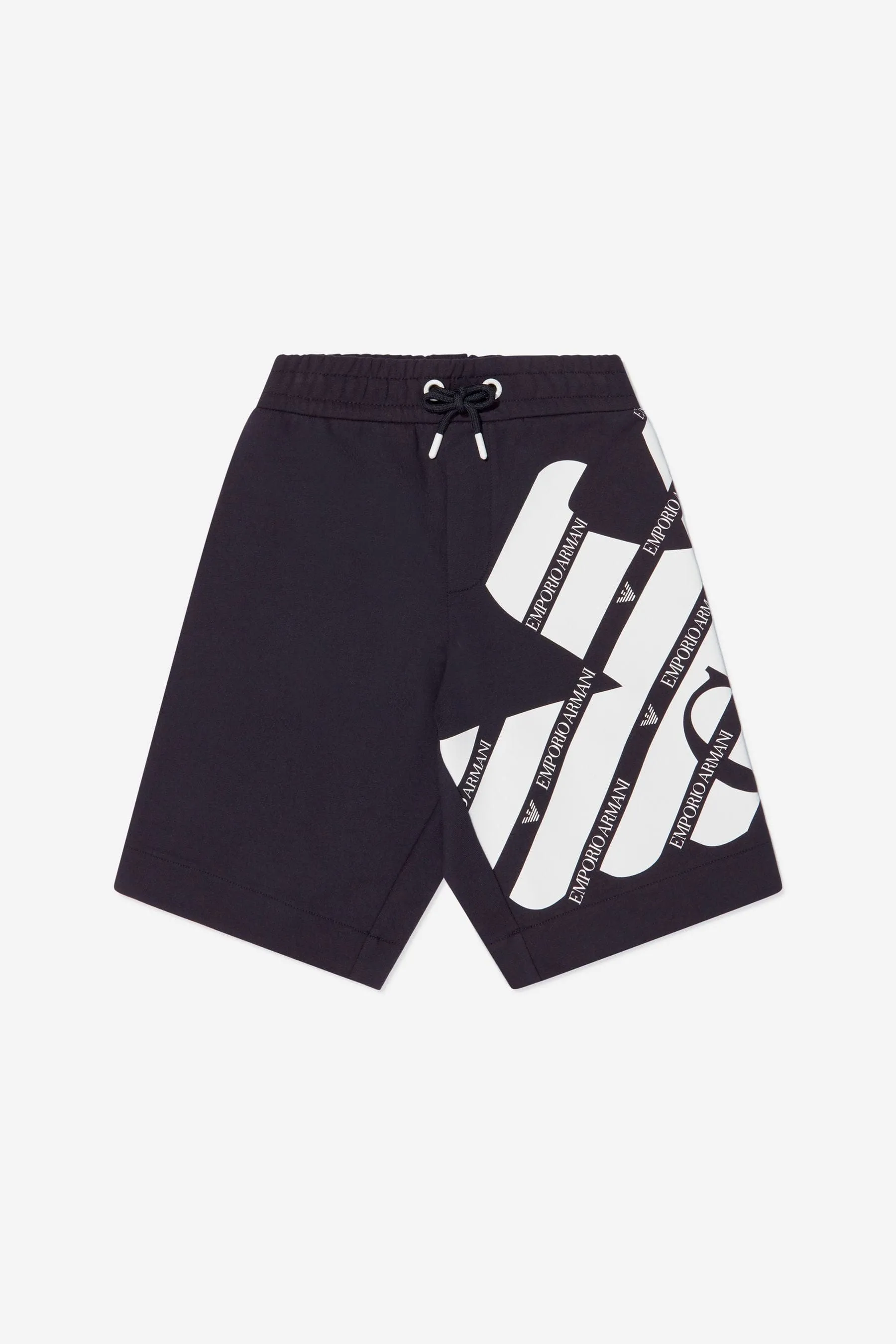 Emporio Armani Boys Cotton Logo Print Shorts