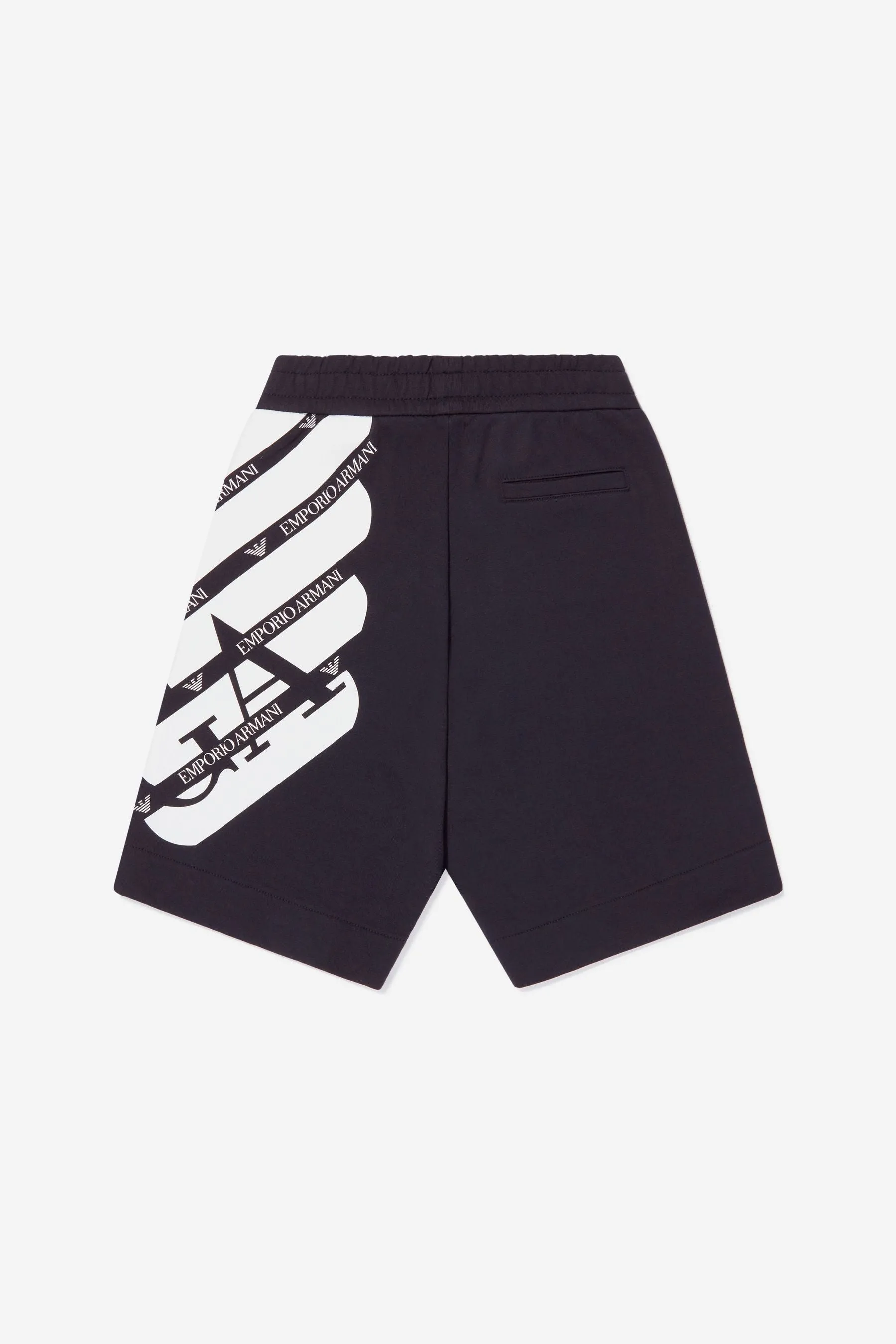 Emporio Armani Boys Cotton Logo Print Shorts