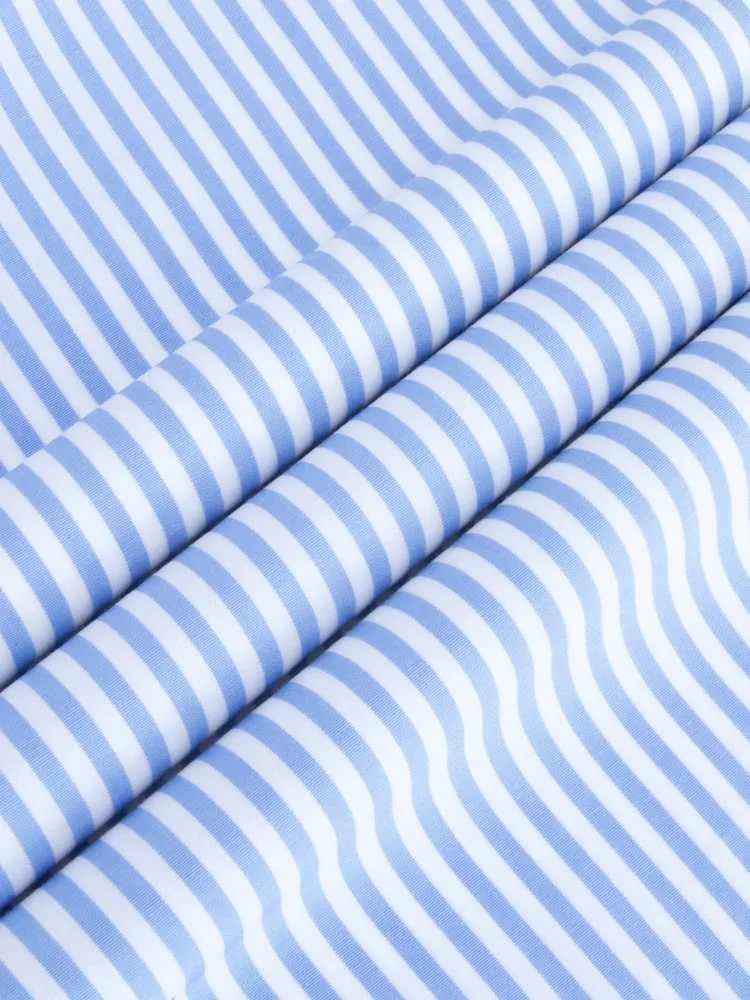 Extreme Cutaway Big Blue Stripes Shirt
