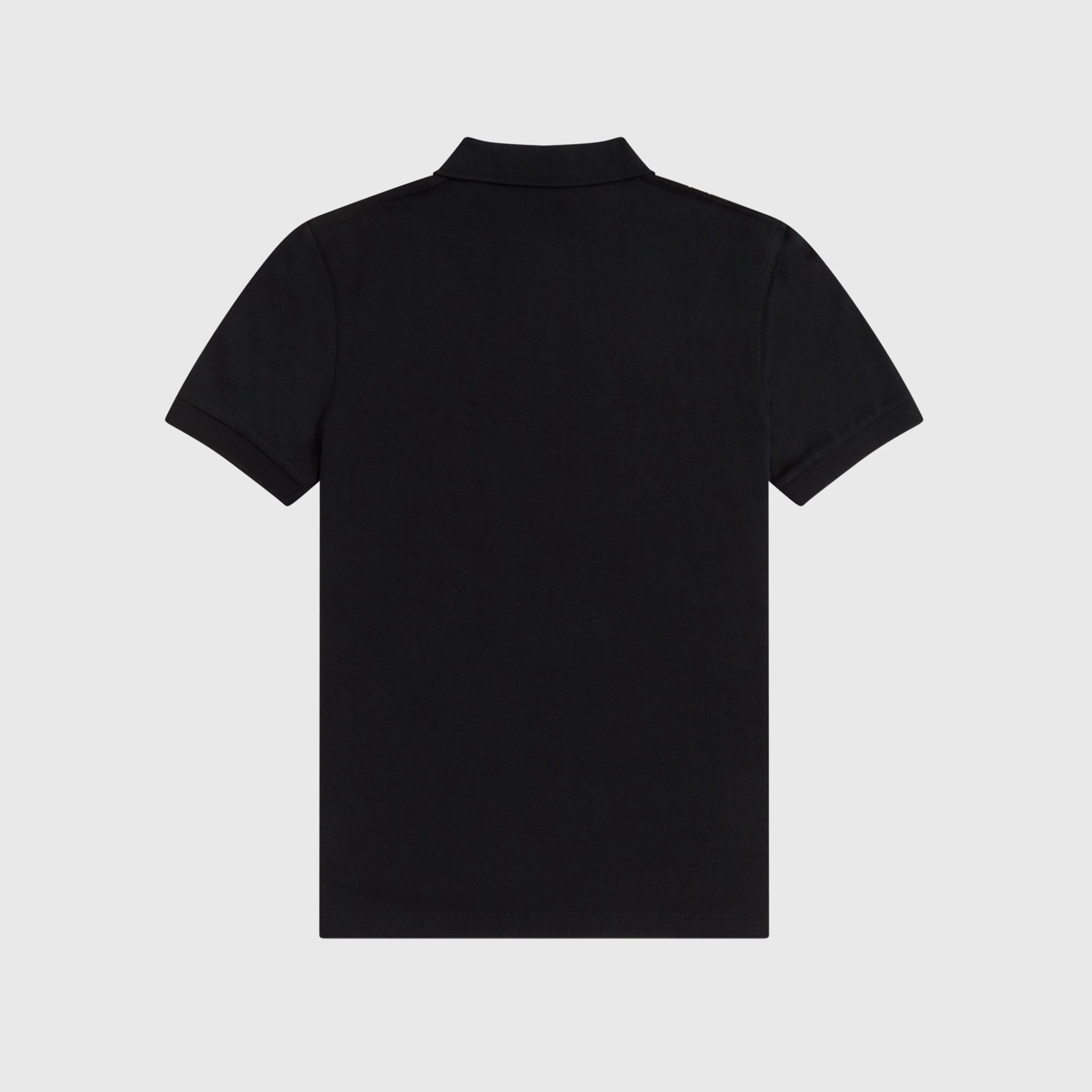 Fred Perry Textured Stripe Polo Shirt - Black