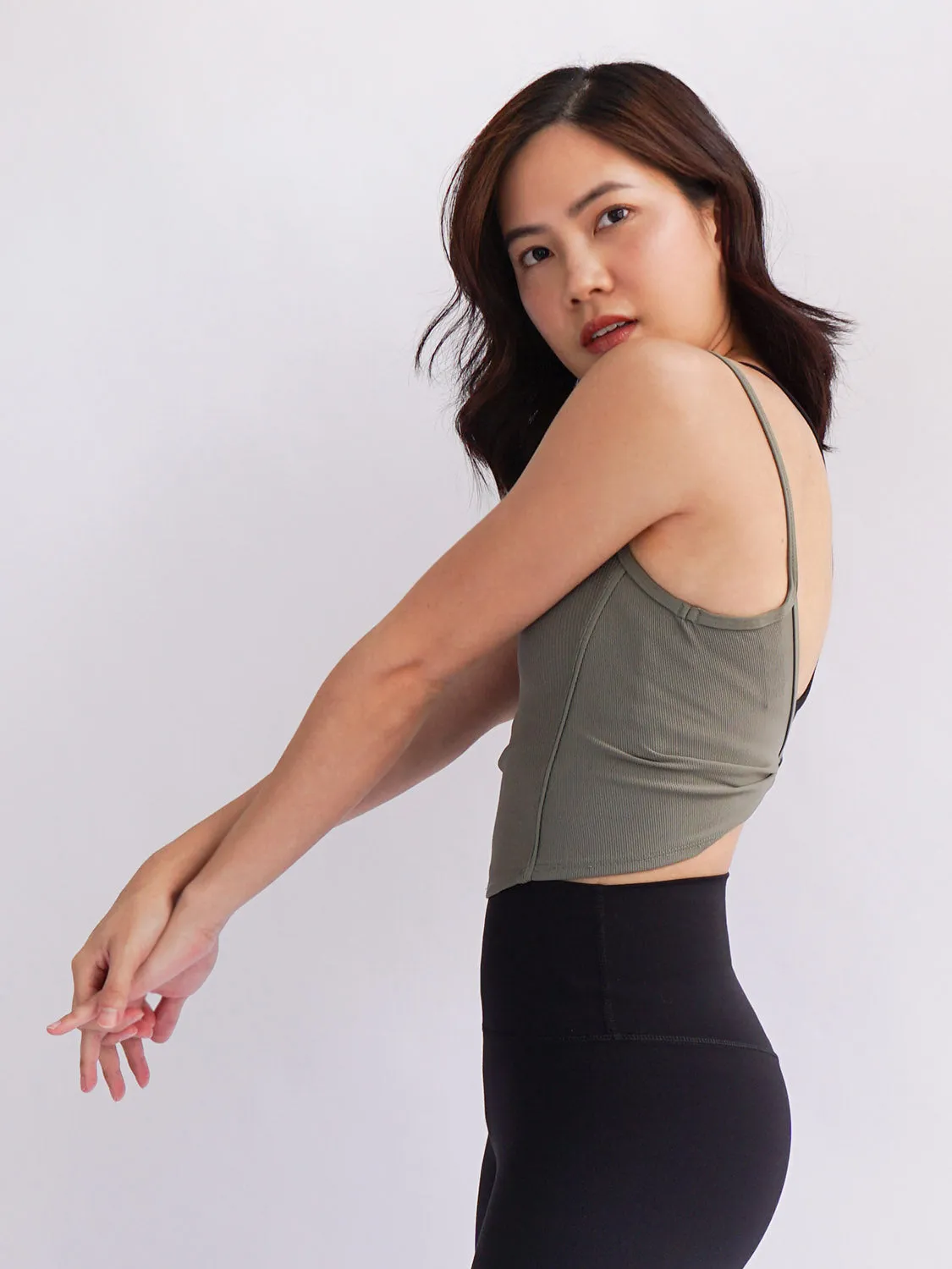 Freya Knot Top- Forest