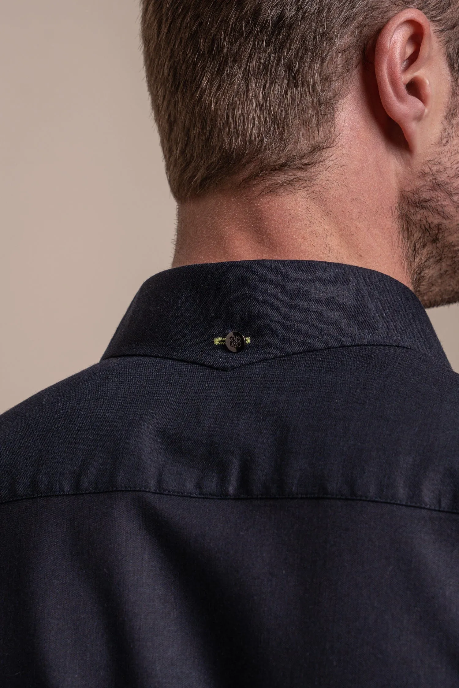 Fuego Navy Linen Shirt