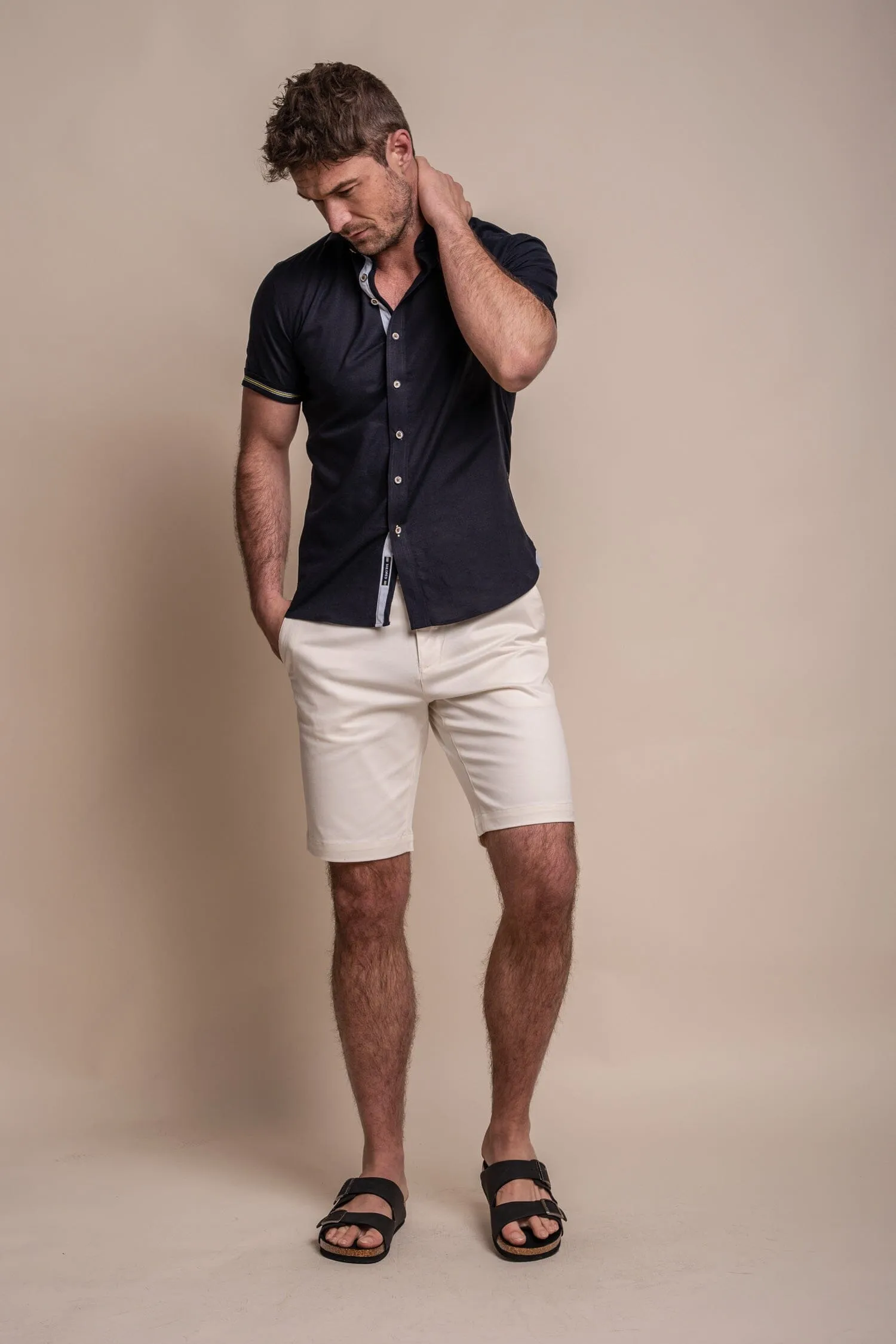 Fuego Navy Linen Shirt