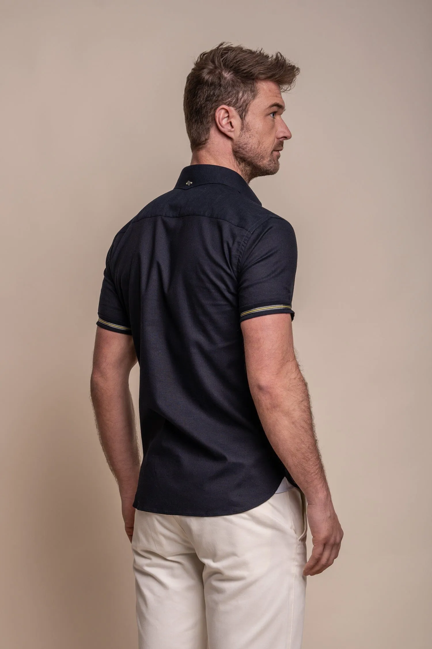 Fuego Navy Linen Shirt