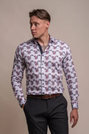 Genoa Leaf Cotton Shirt