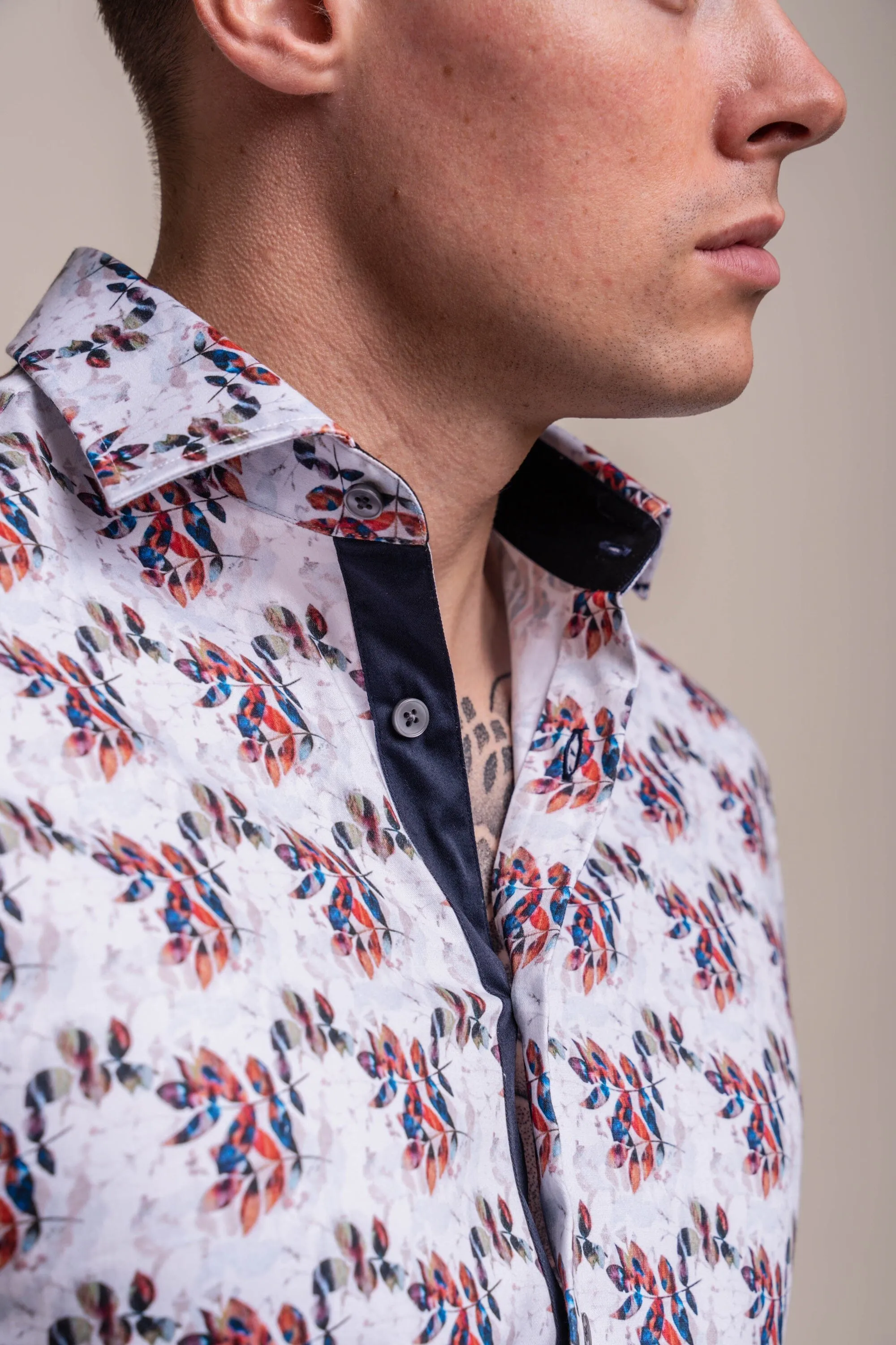 Genoa Leaf Cotton Shirt