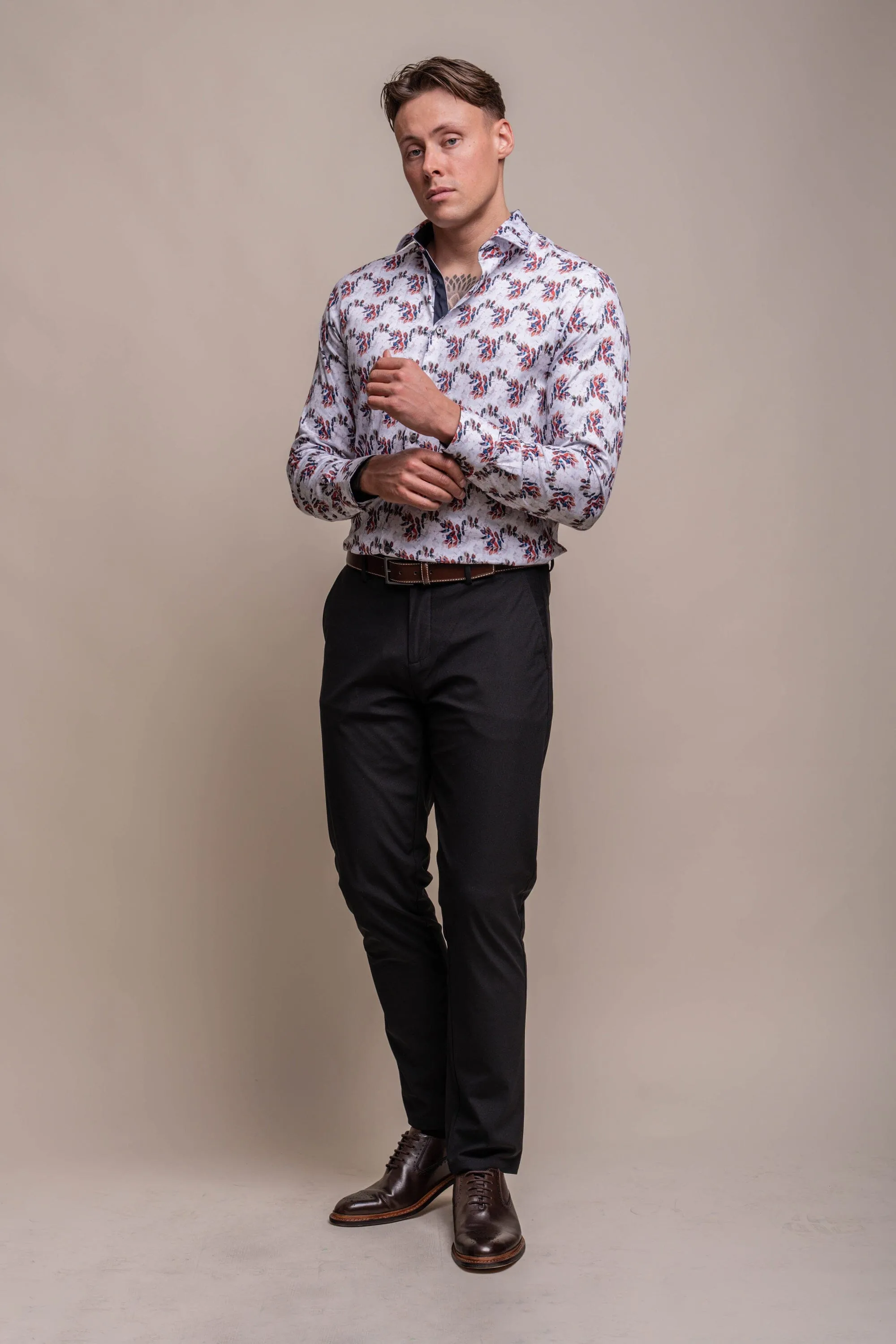 Genoa Leaf Cotton Shirt