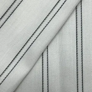 Getzner White 100% Egyptian Cotton Stripe Easy Care Tailored Shirt