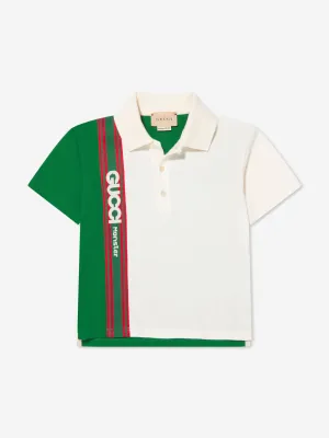 Gucci Baby Boys Logo Polo Shirt in Green