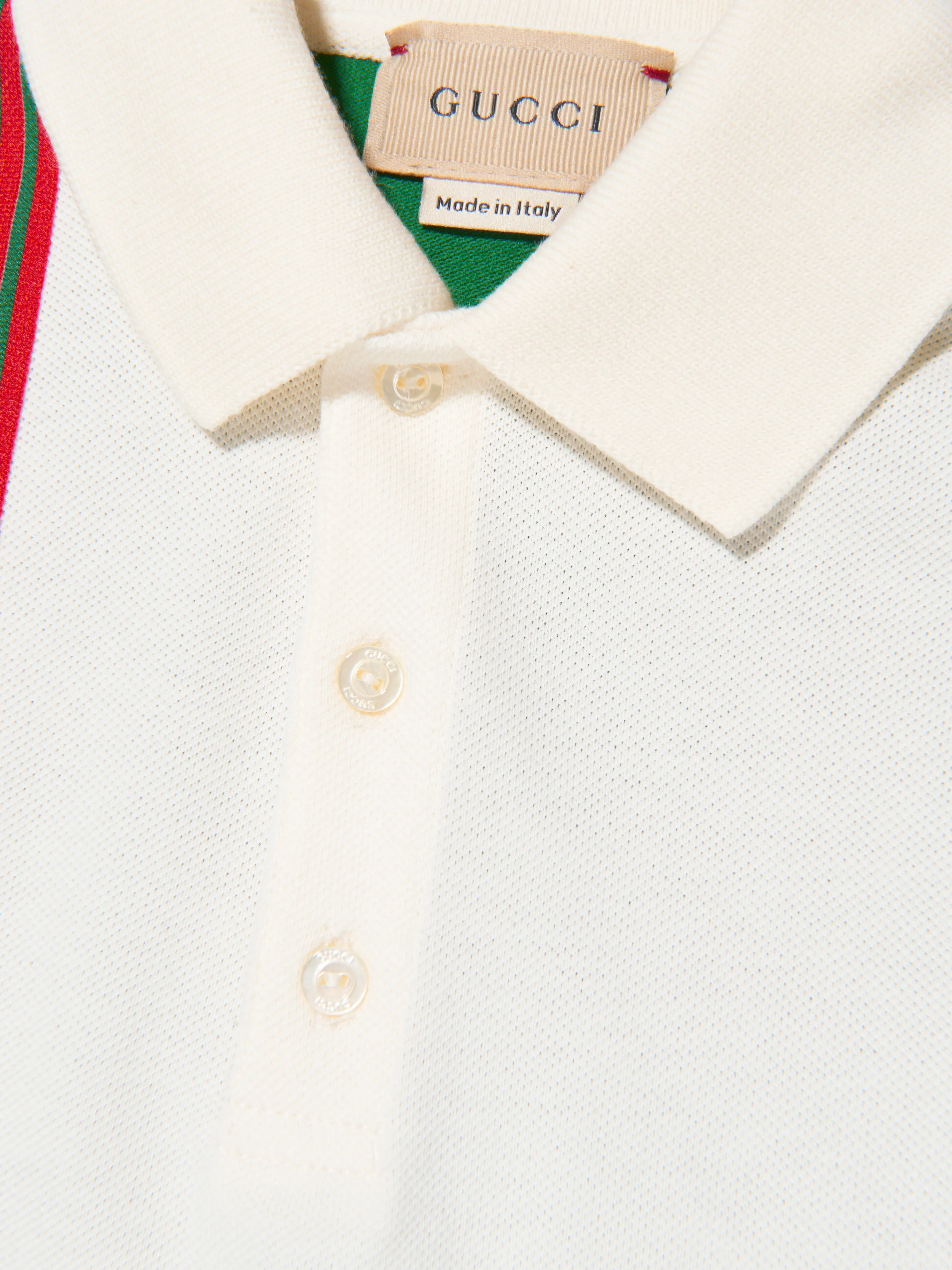 Gucci Baby Boys Logo Polo Shirt in Green