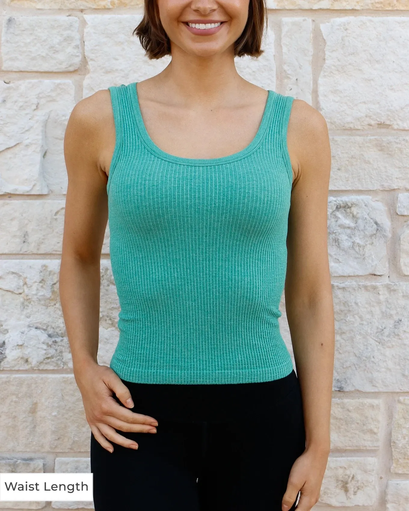 Heathered Green Brami Tank