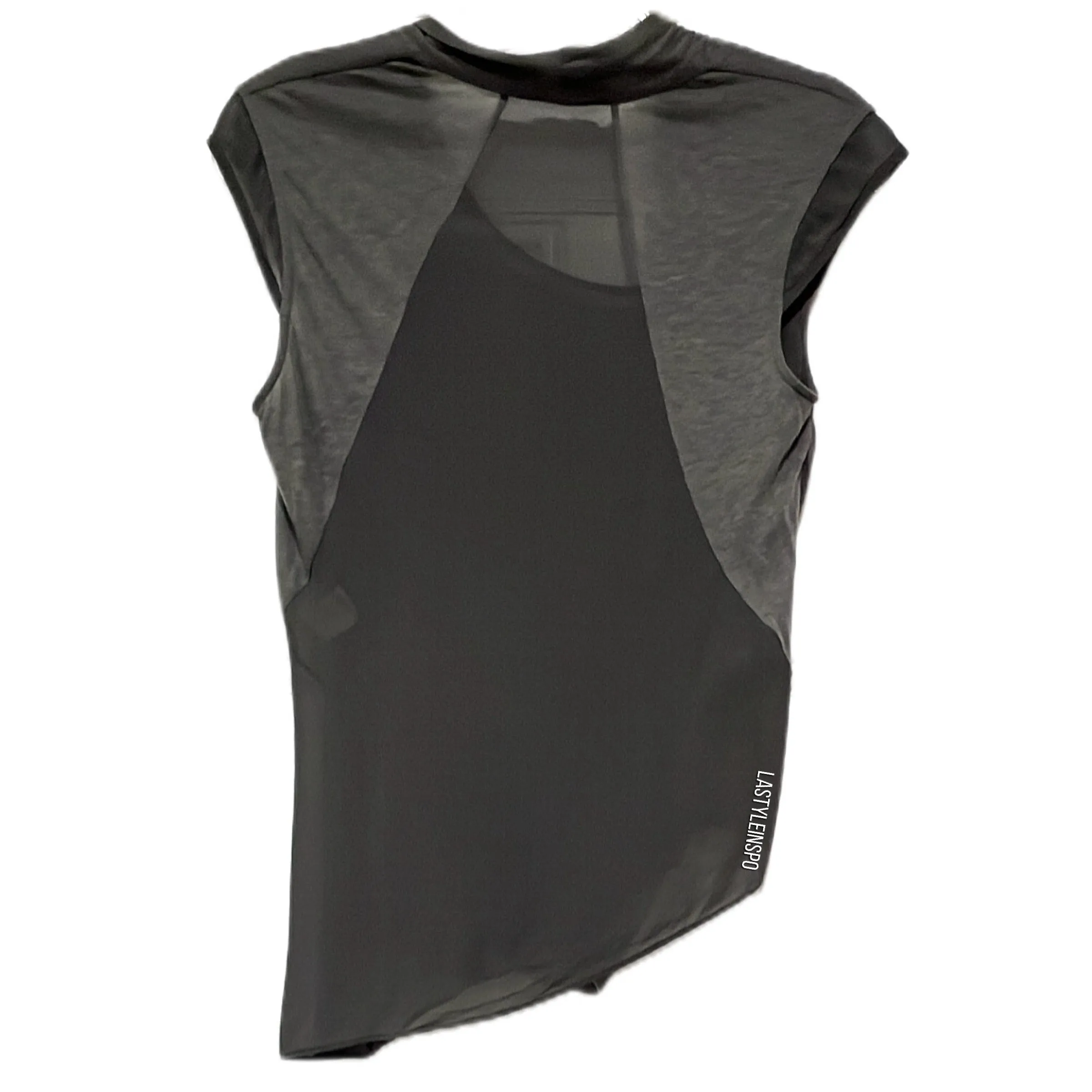 Helmut Lang Asymmetrical Blouse in Gray Size Small