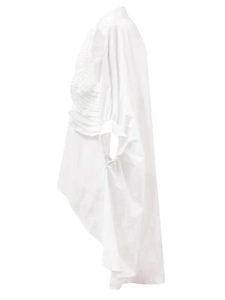 HEYFANCYSTYLE Oversized Elegant 3D Floral Blouse