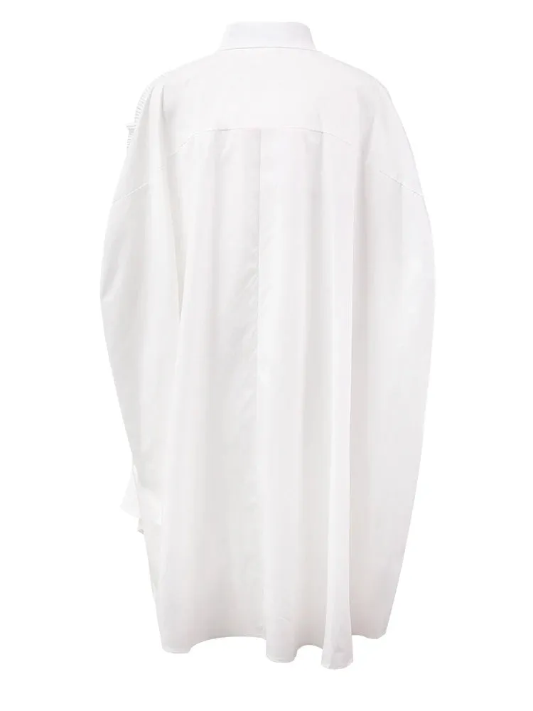 HEYFANCYSTYLE Oversized Elegant 3D Floral Blouse