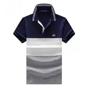 HF Custom Fit Logo Designed Blue And White Shirt