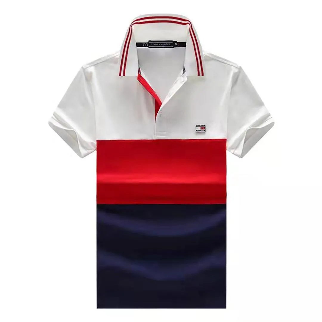 HF Custom Fit Logo Designed Red, White And Blue Shirt