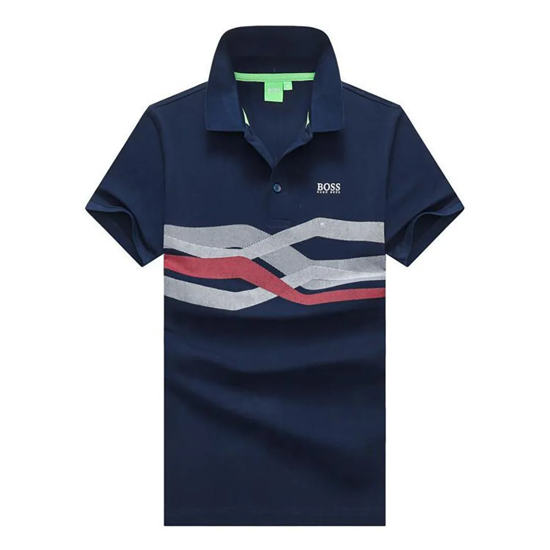 HUG Paddy Men's Slim Fit Polo - Navy-blue