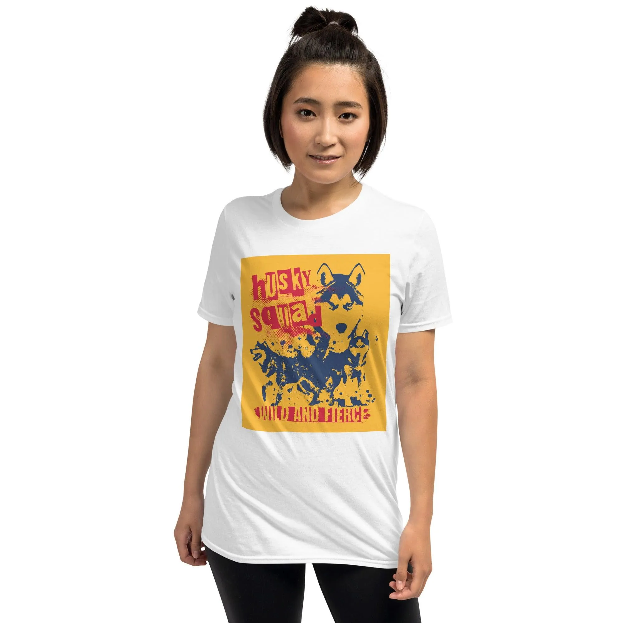 Husky Squad Wild And Fierce | Unisex Soft Style T-Shirt