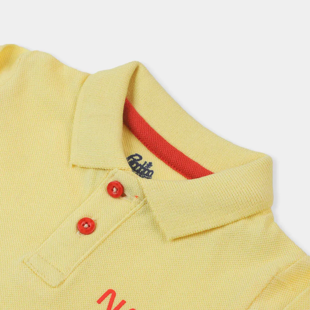 Infant Boys Polo - Lemon