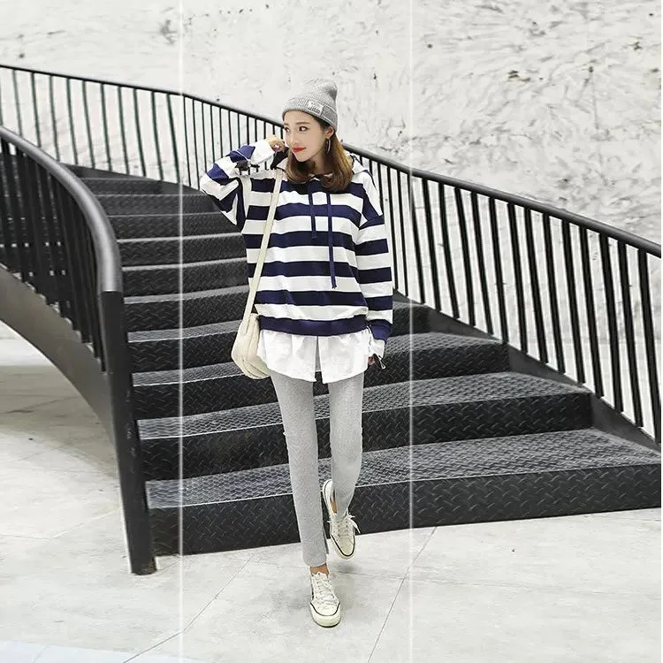 Inner Opening Thickened Rib Leggings