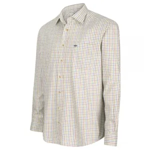 Inverness Cotton Tattersall Shirt Wine/Blue/Green by Hoggs of Fife