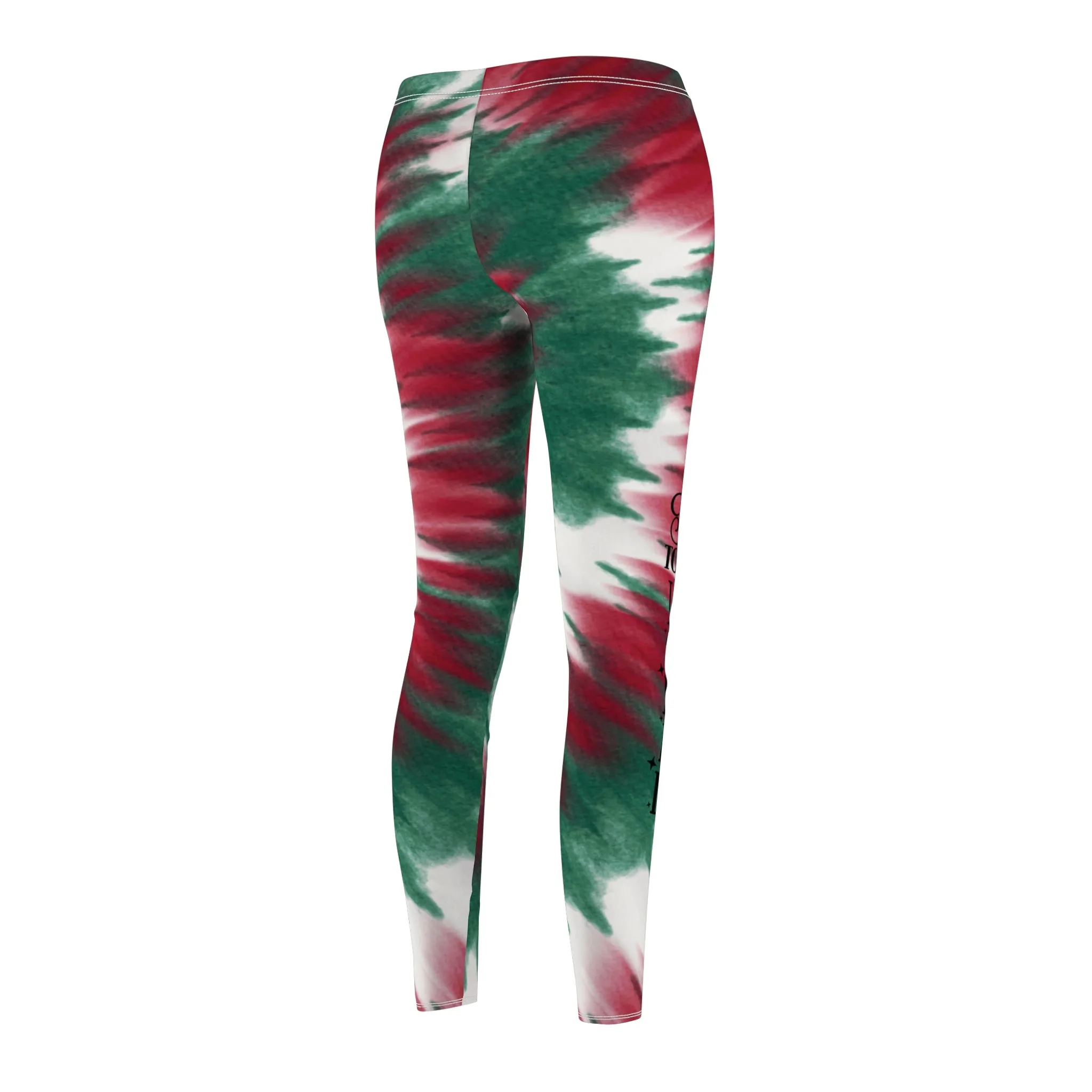 Joy To The World - Christmas Tie-Dye - Women's Lightweight Leggings