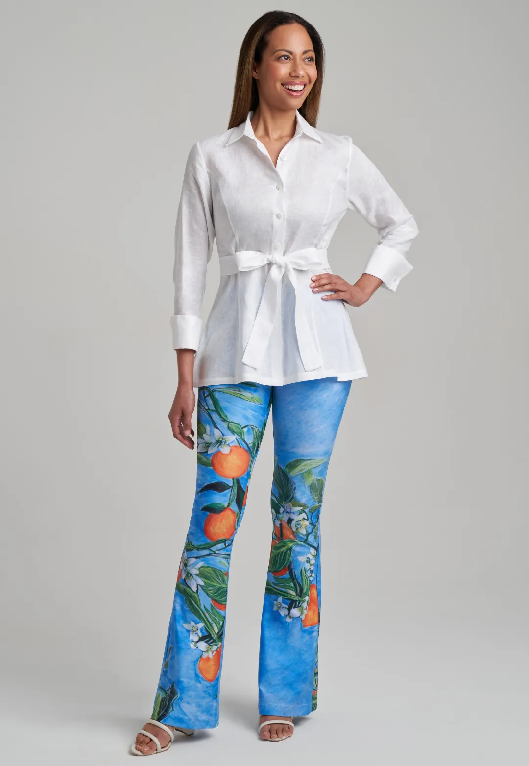 Keaton Linen Blouse in White