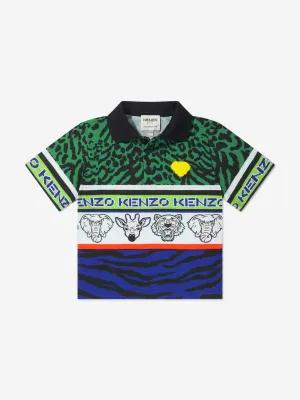 KENZO Boys Animal Print Polo Shirt