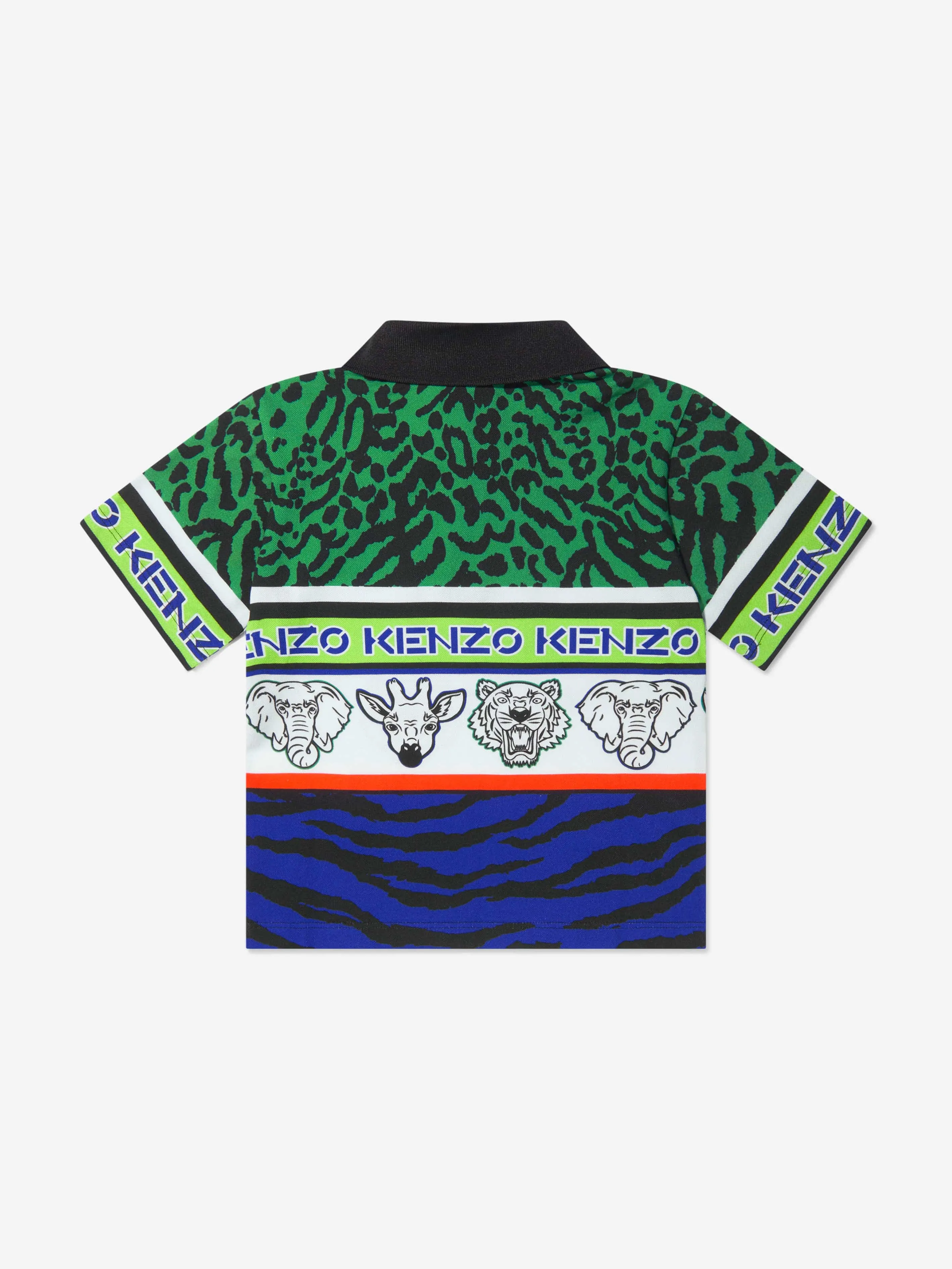 KENZO Boys Animal Print Polo Shirt