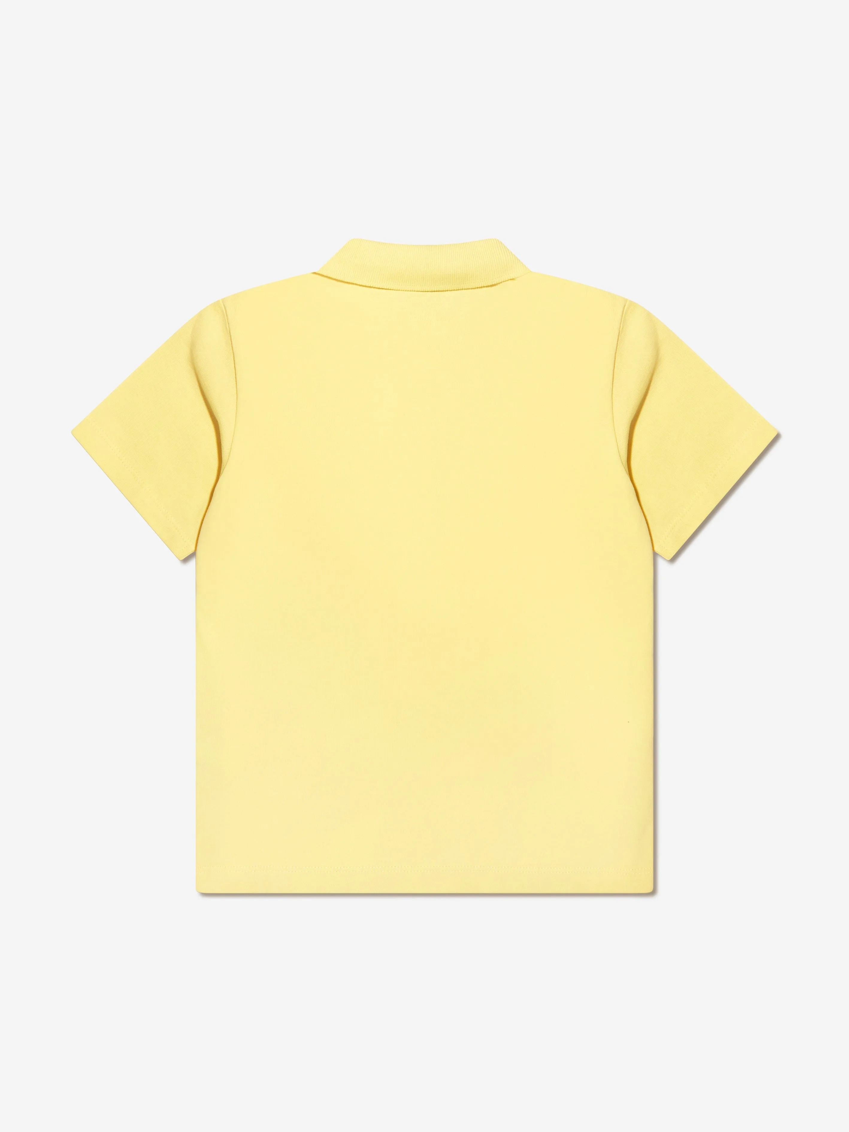 KENZO Boys Organic Cotton Logo Polo Shirt in Yellow