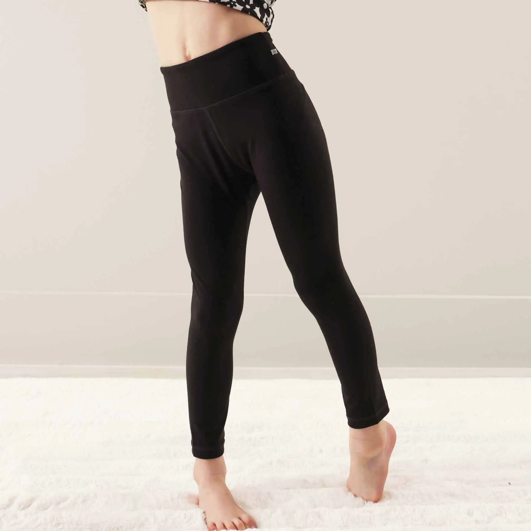 Kids CloudActive Leggings | Petal Black
