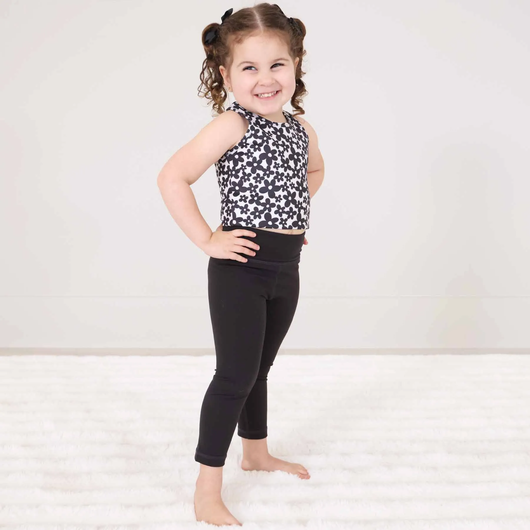 Kids CloudActive Leggings | Petal Black