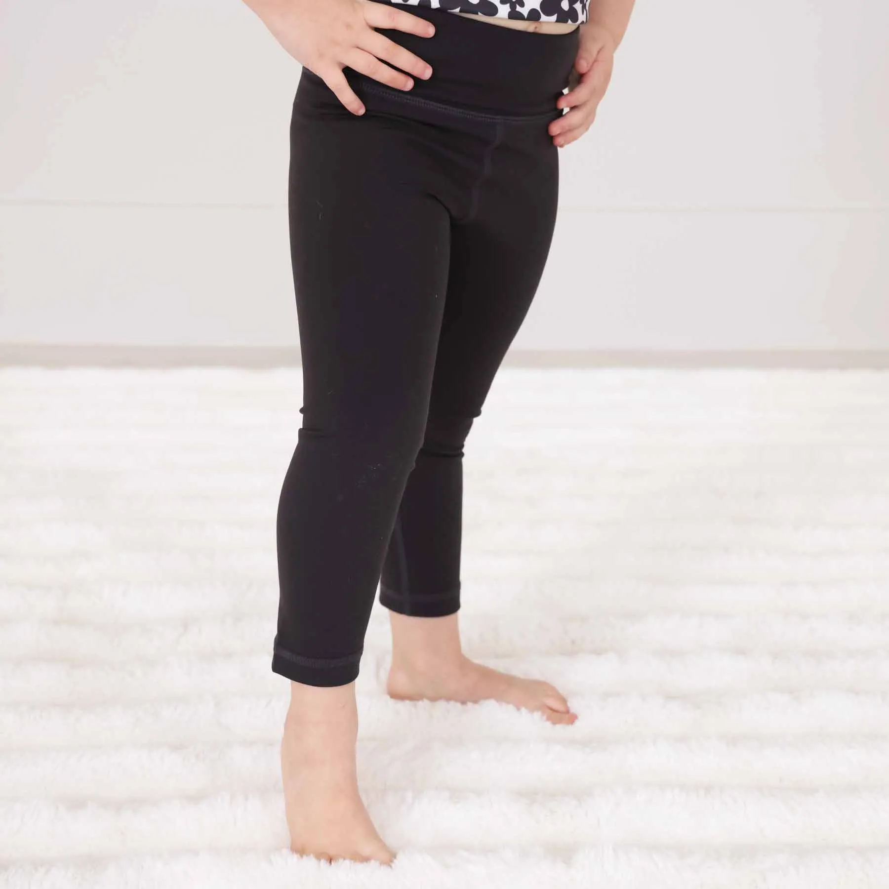 Kids CloudActive Leggings | Petal Black