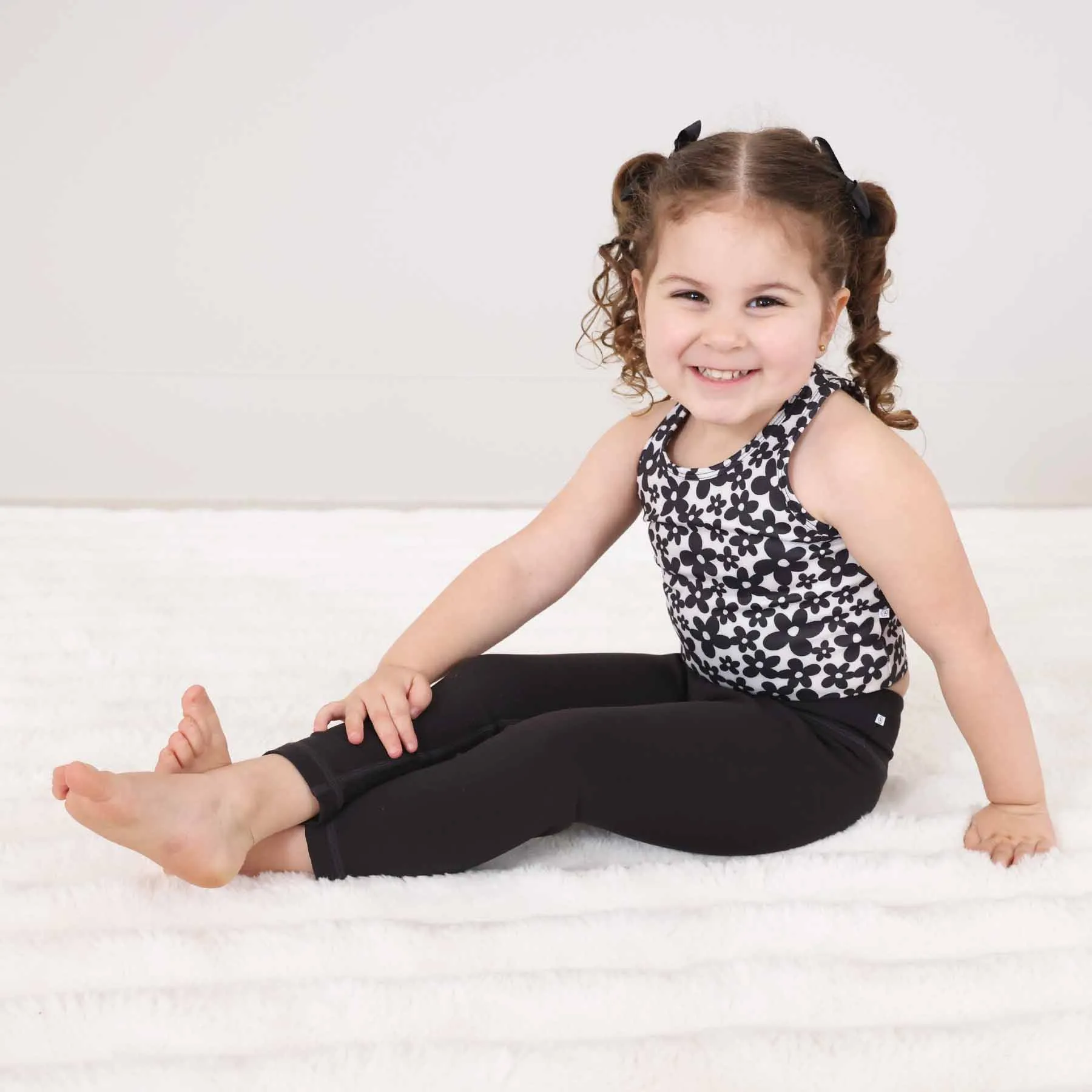 Kids CloudActive Leggings | Petal Black