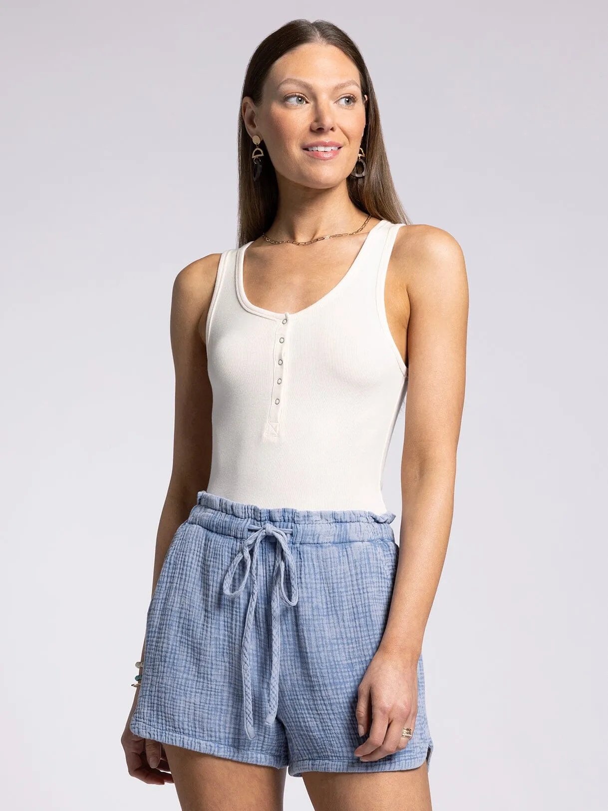 Kristen Tank Top - White Swan