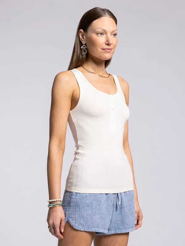 Kristen Tank Top - White Swan