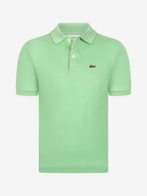 Lacoste Boys Logo Polo Shirt in Green