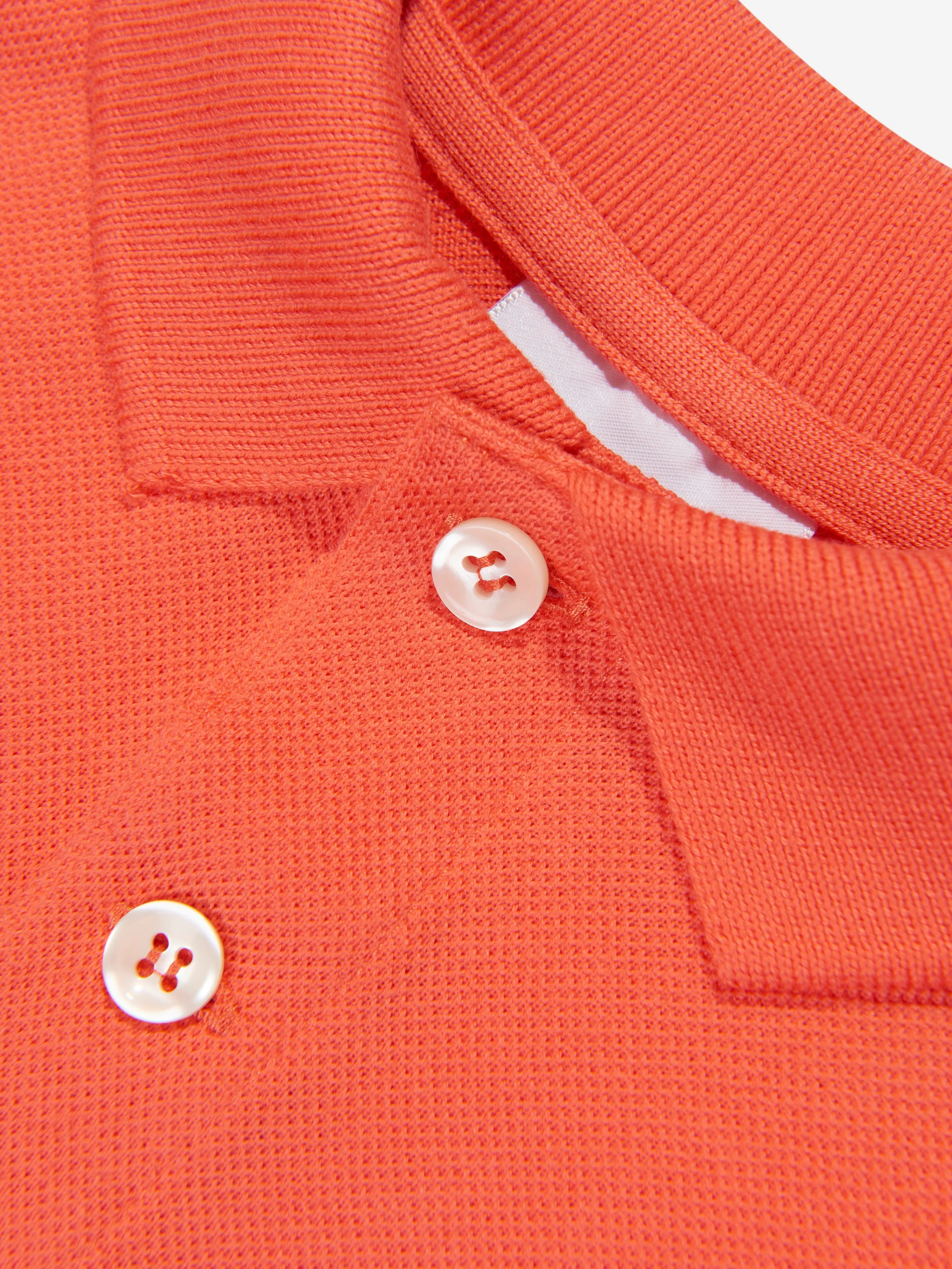 Lacoste Boys Logo Polo Shirt in Orange