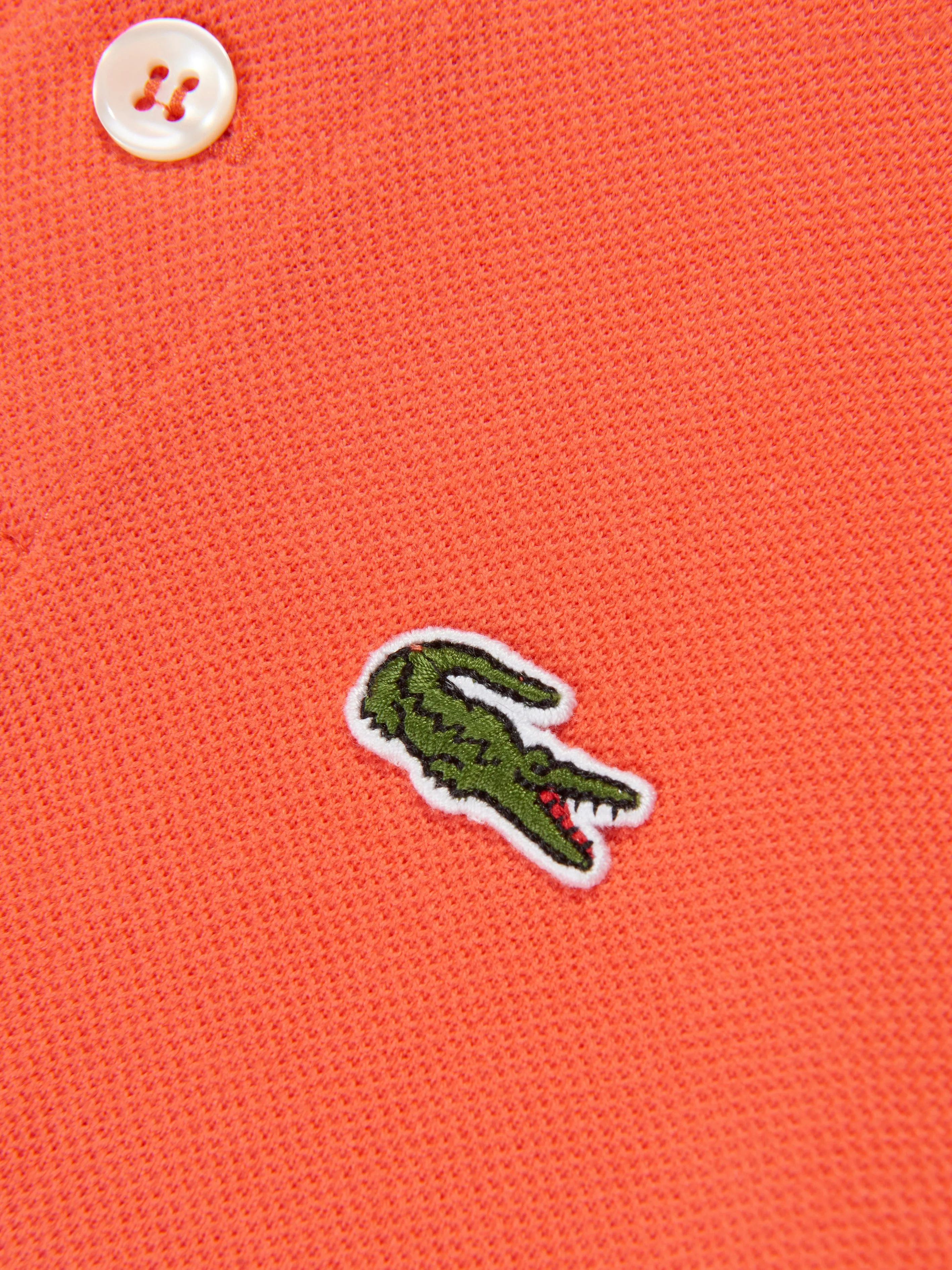 Lacoste Boys Logo Polo Shirt in Orange