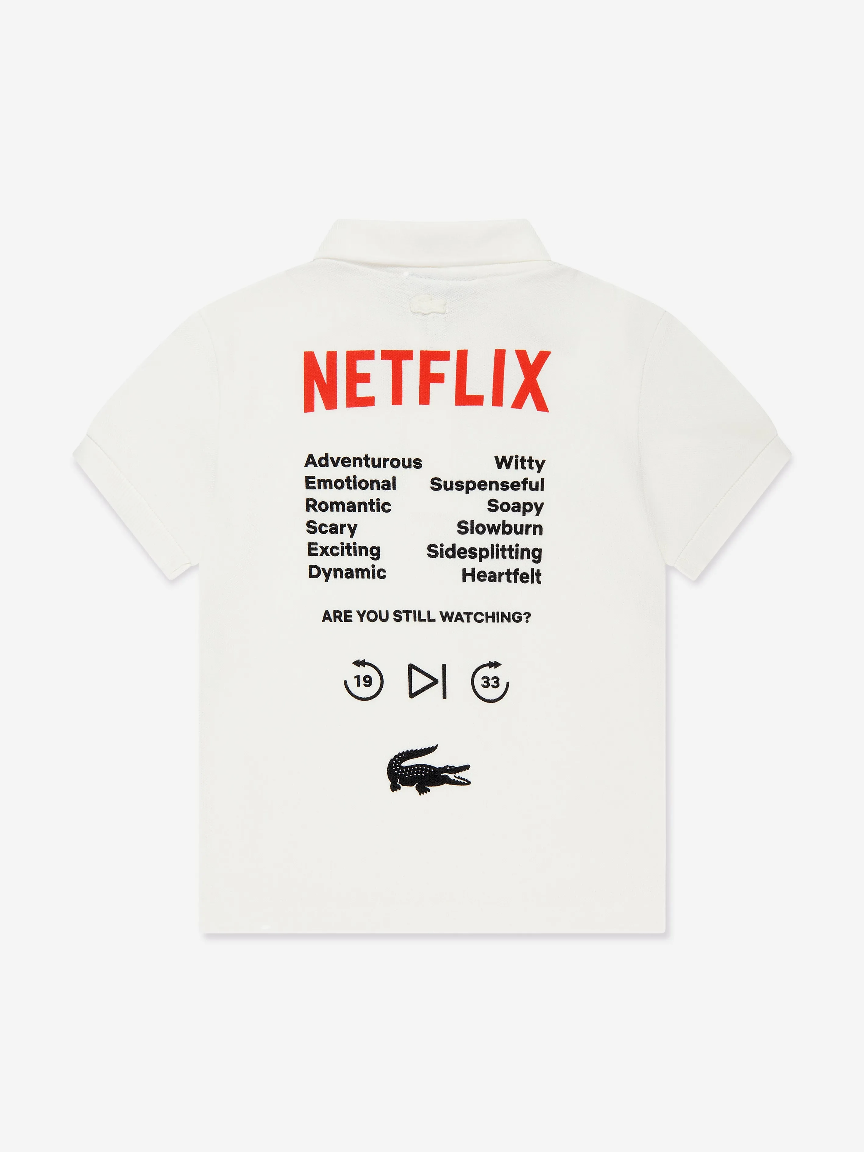 Lacoste Boys Netflix Logo Polo Shirt in Green