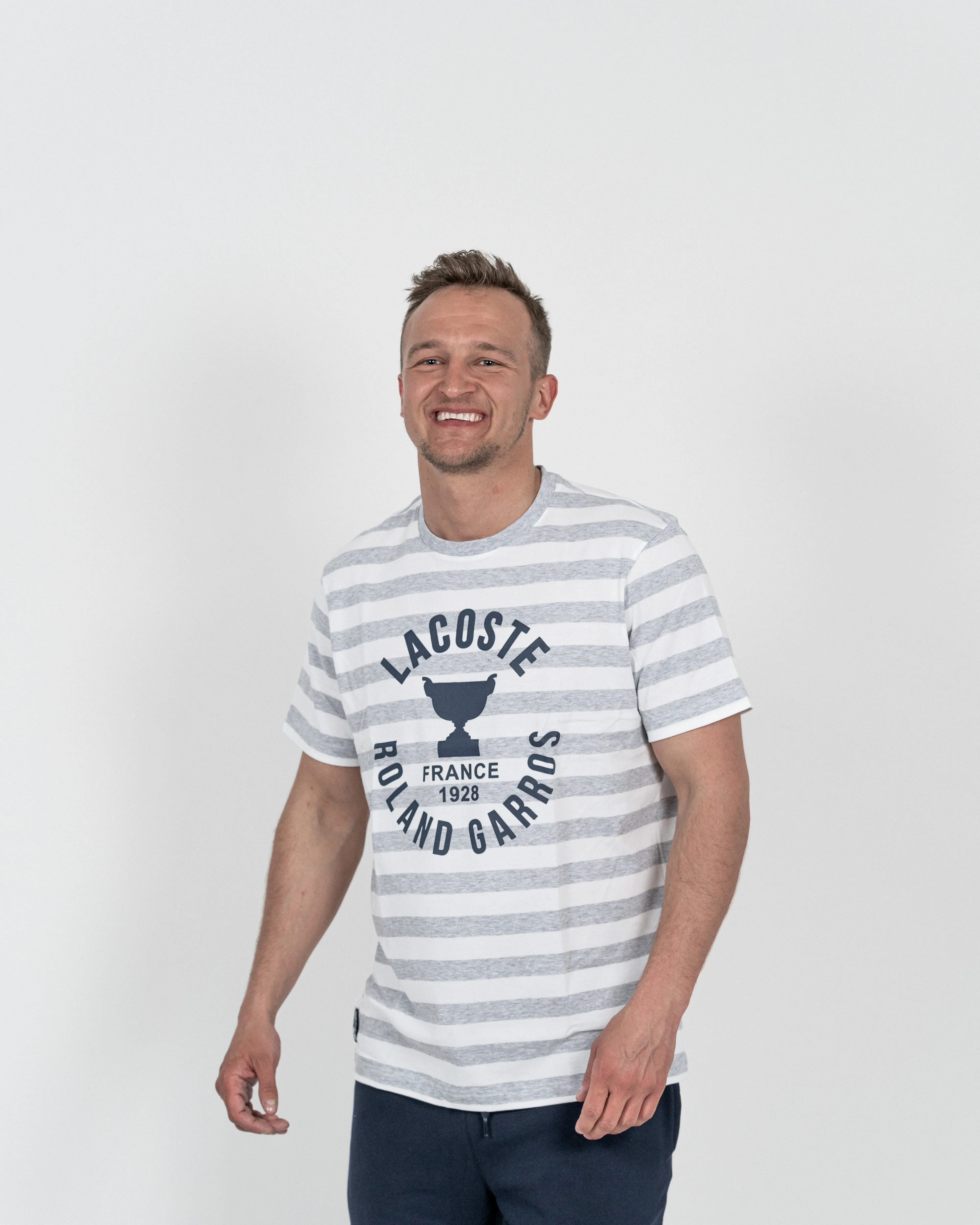 Lacoste Herre T-shirt Stribet