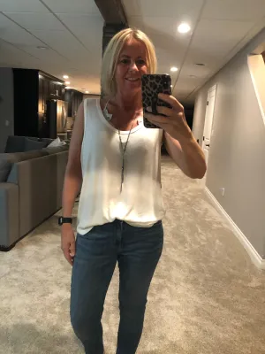 Layering Love Tank Top - White