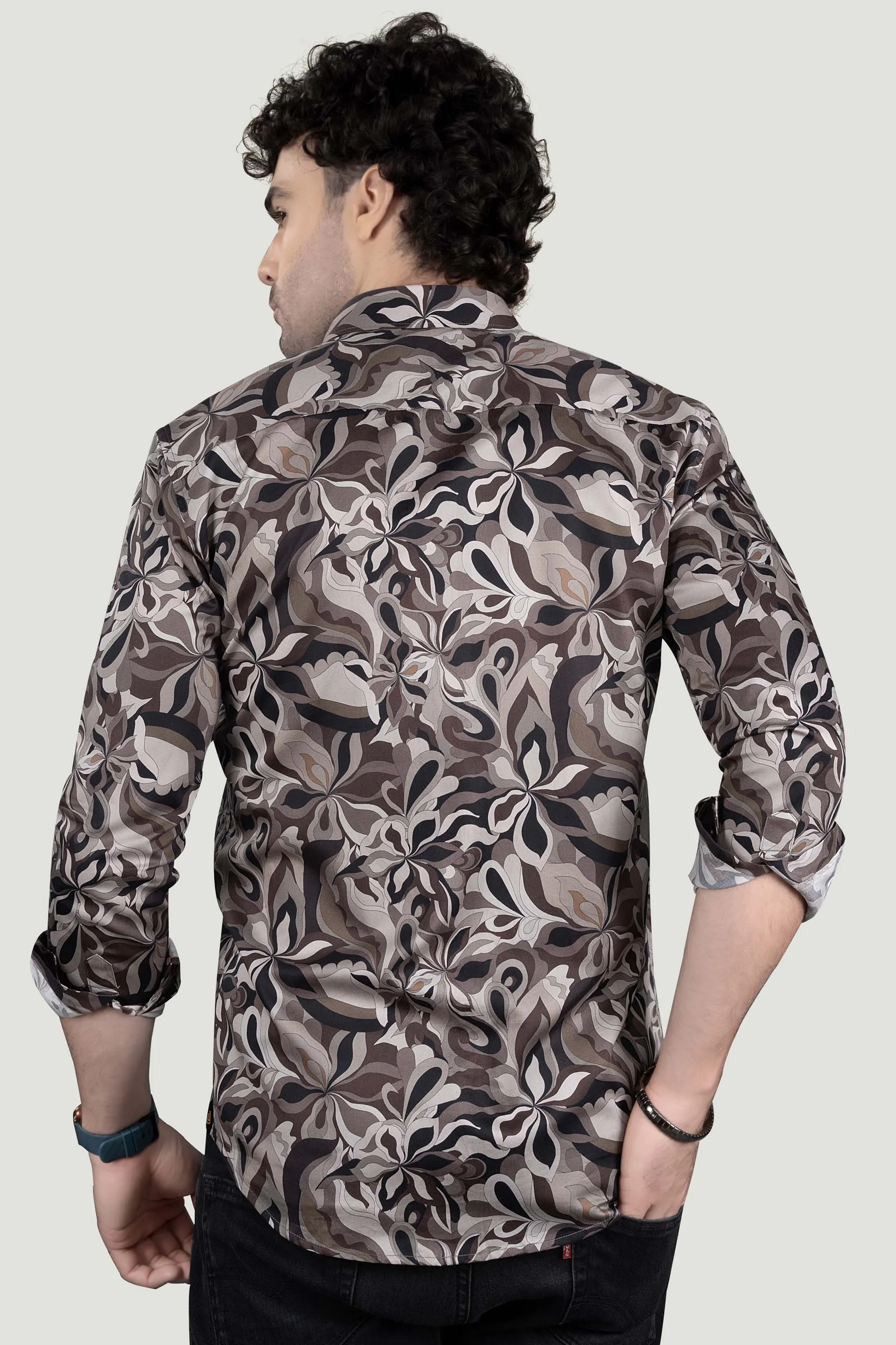 Leon Multi Giza Cotton Club Wear Shirt
