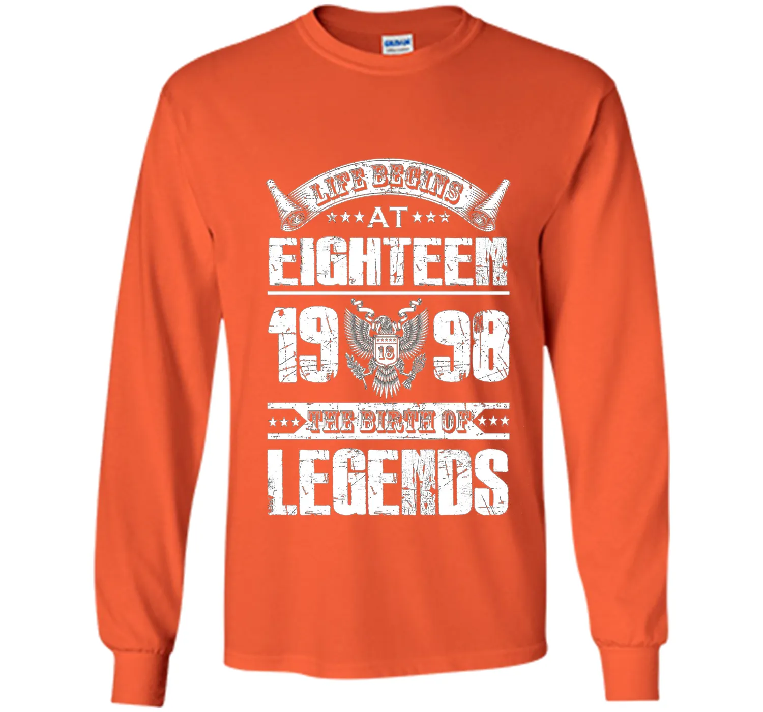 Life begins at 18, 1998 the birth of legends- 1998 T Shirt