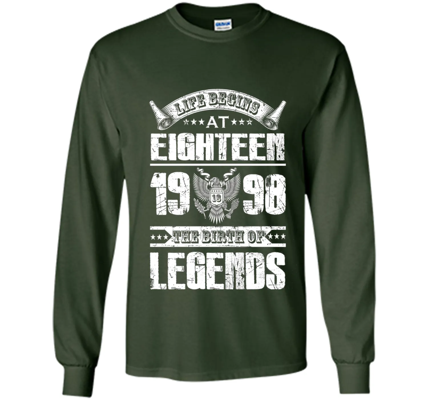 Life begins at 18, 1998 the birth of legends- 1998 T Shirt