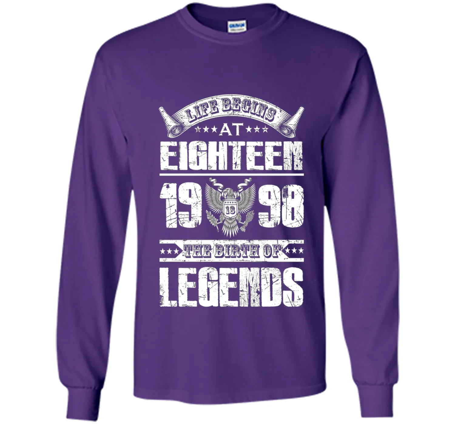 Life begins at 18, 1998 the birth of legends- 1998 T Shirt