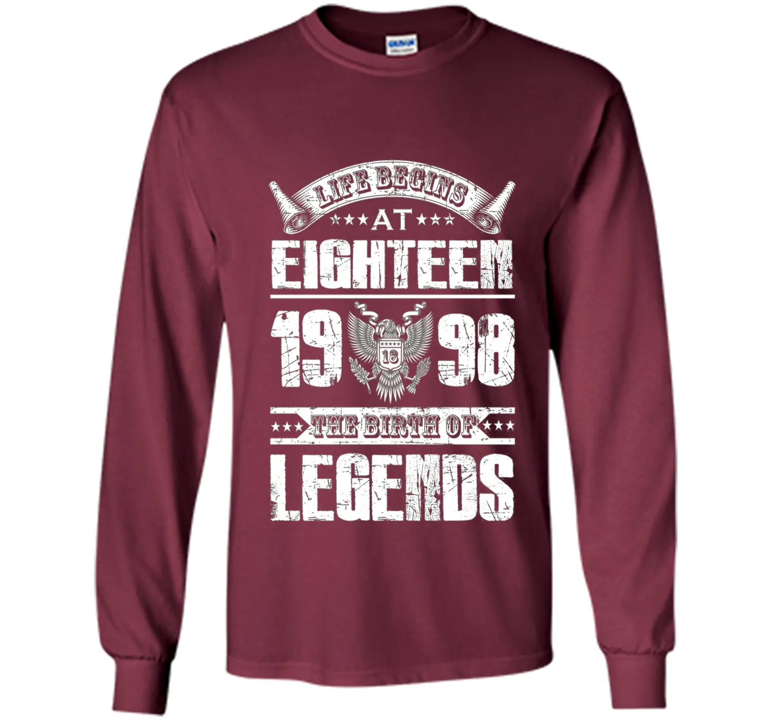 Life begins at 18, 1998 the birth of legends- 1998 T Shirt