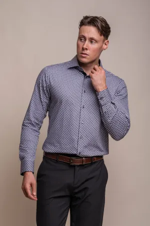 Liffey Geo Circle Cotton Shirt