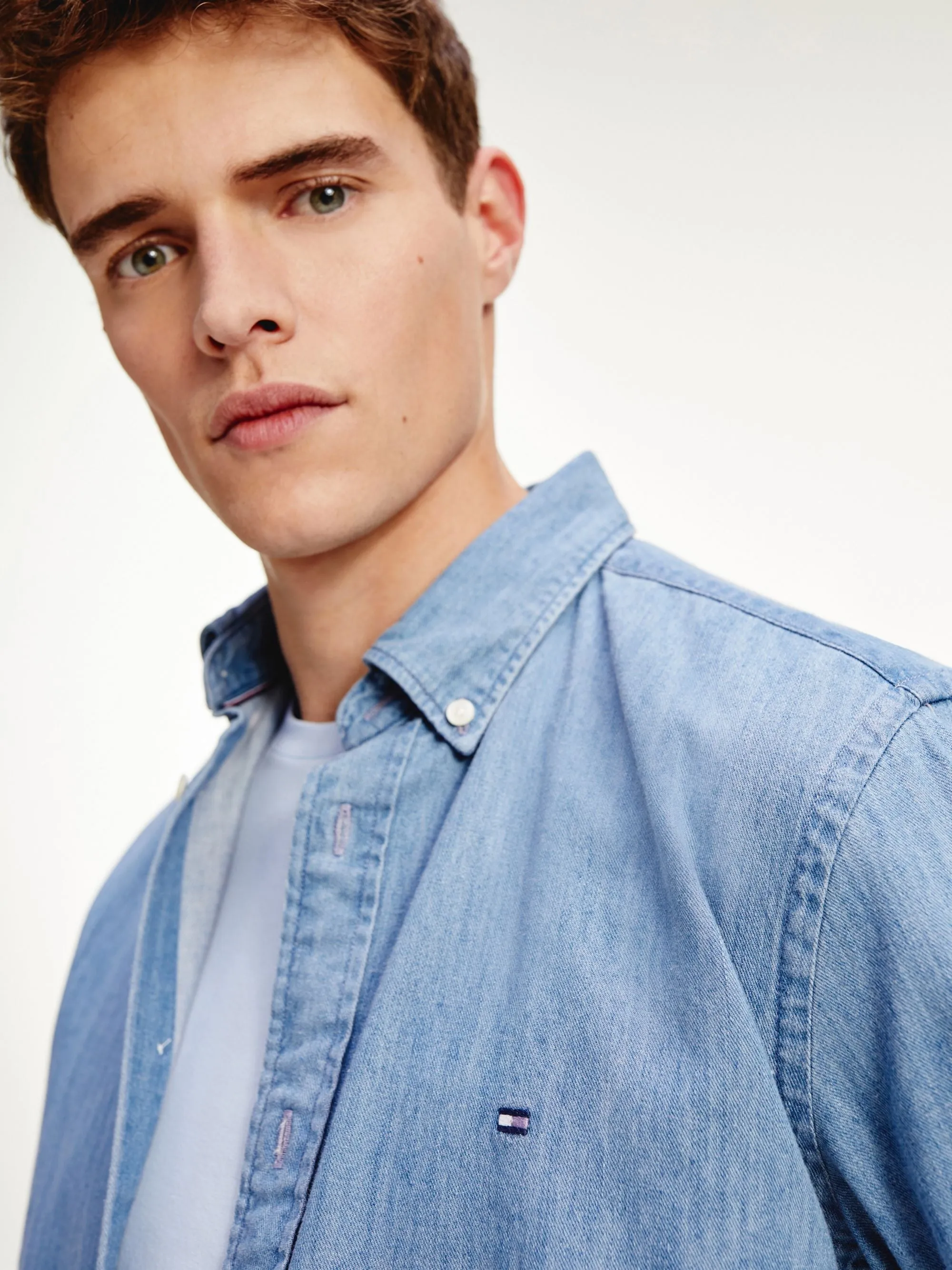 Light Denim Shirt - Light Indigo
