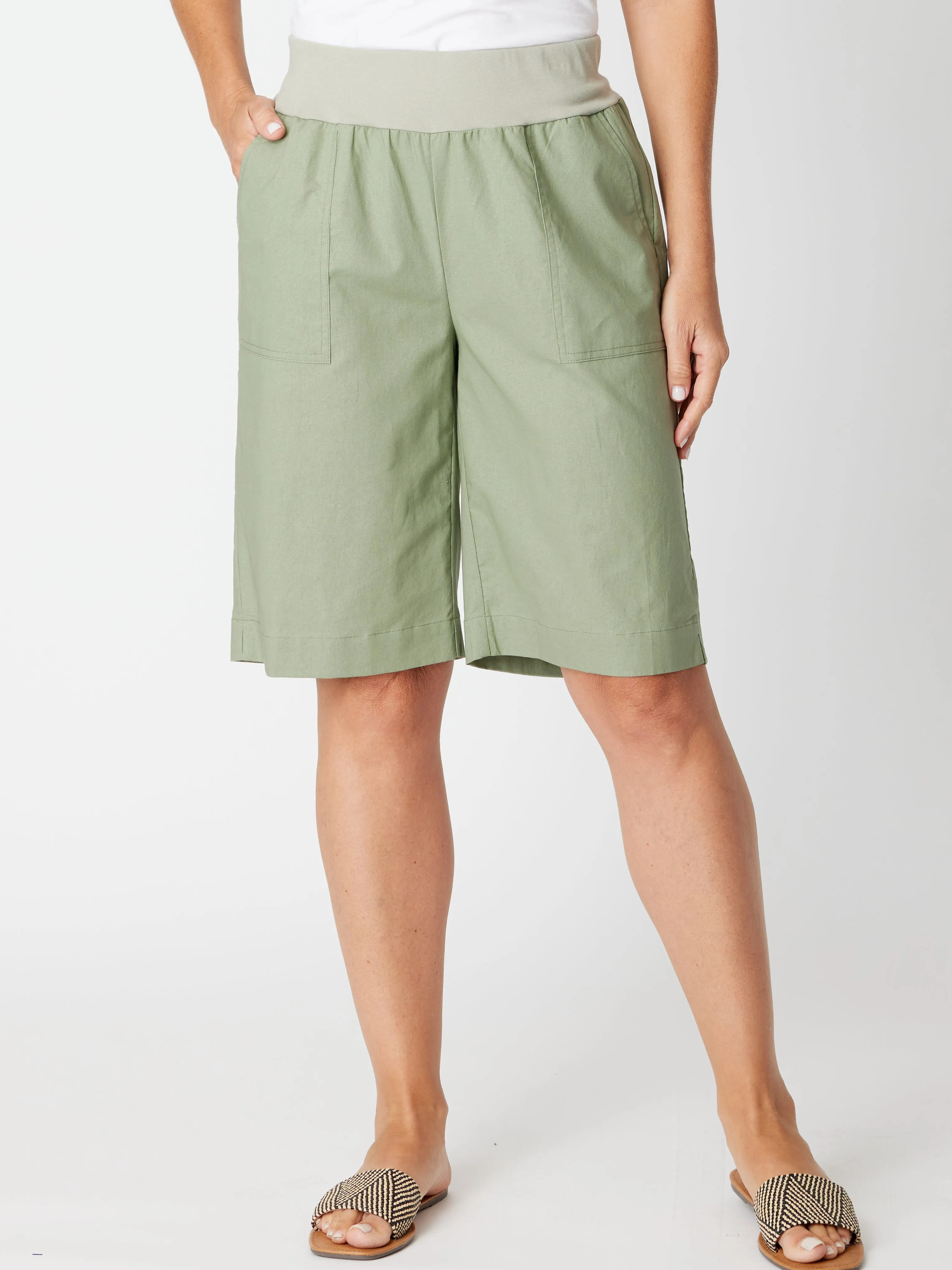 Linen Comfort Short - 30647 Sage